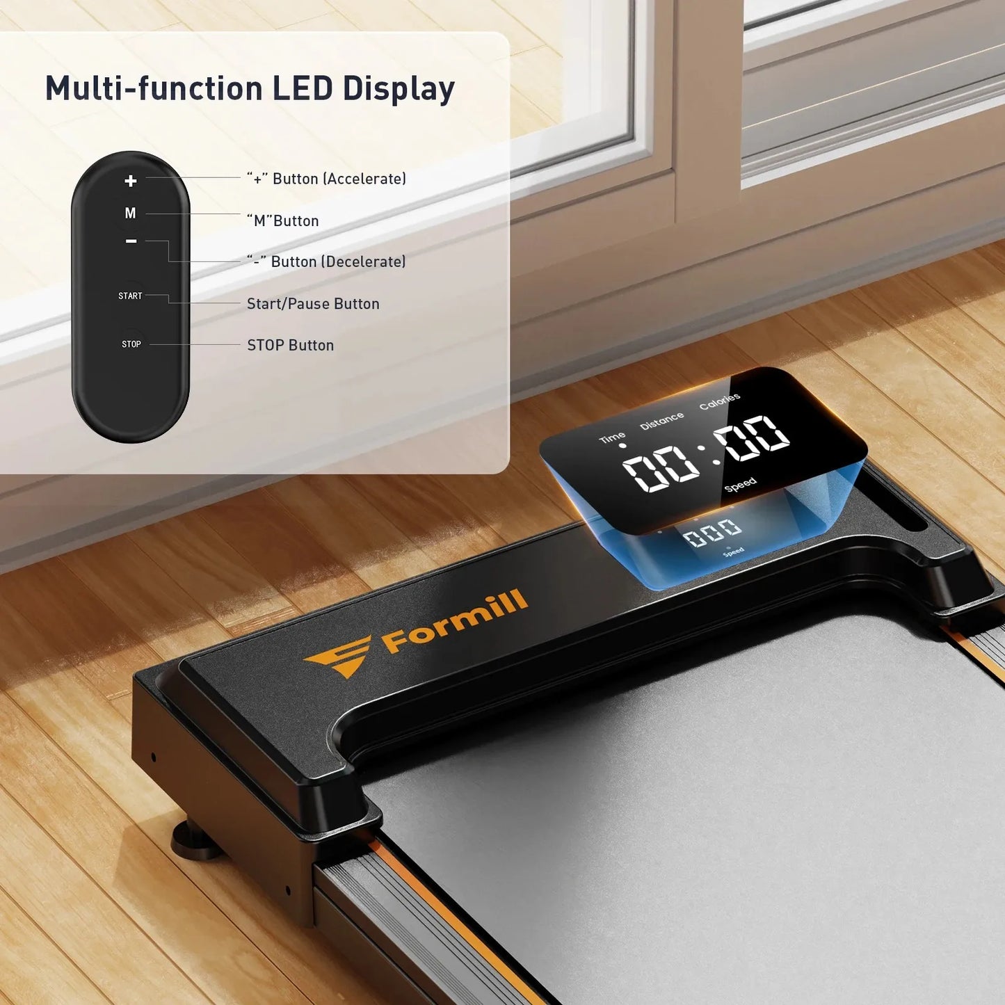 T2 Home Walking Pad Treadmill Ireland | 2.5HP Compact Electric | Affordable Home Fitness