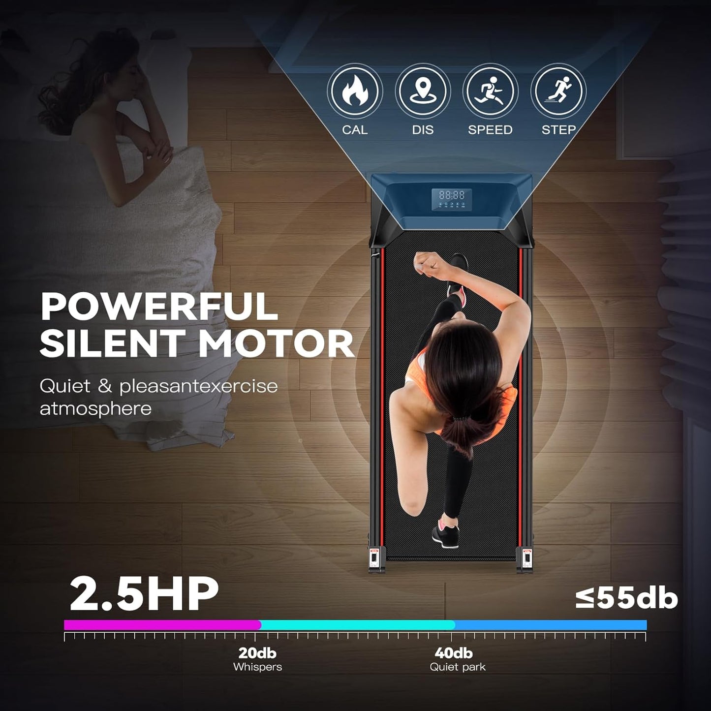 Sperax Deluxe Deck Treadmill - Elevate Your Fitness Journey! - Walking Pad IE - Ireland
