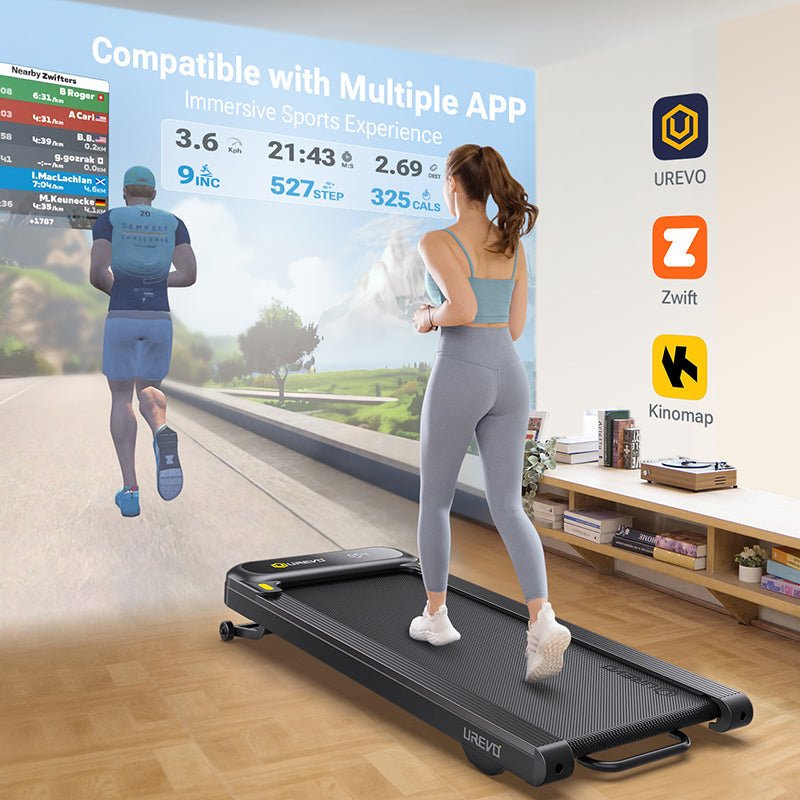 Ultimate UREVO SpaceWalk 3S Folding Treadmill for Effortless Home Fitness - Walking Pad IE - Ireland