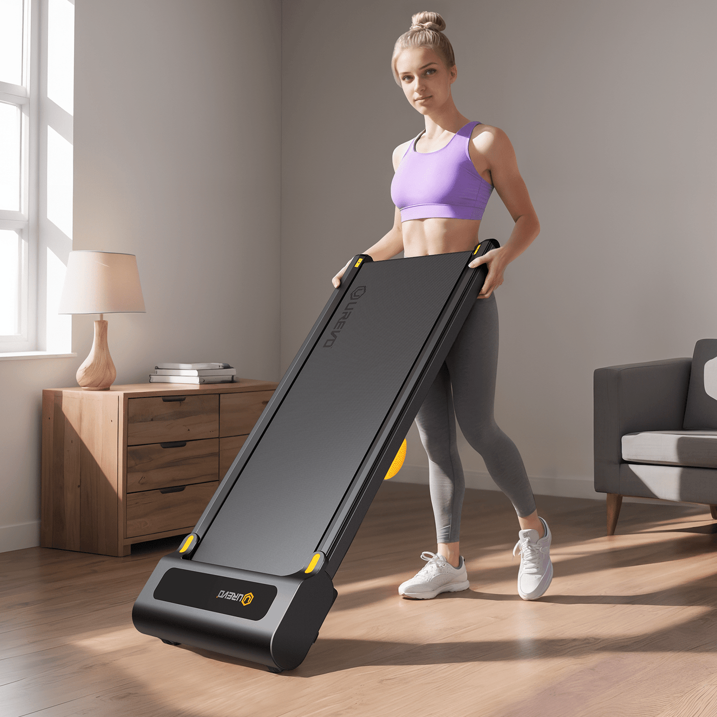 UREVO SpaceWalk Lite Folding Treadmill - Your Compact Workout Companion! - Walking Pad IE - Ireland