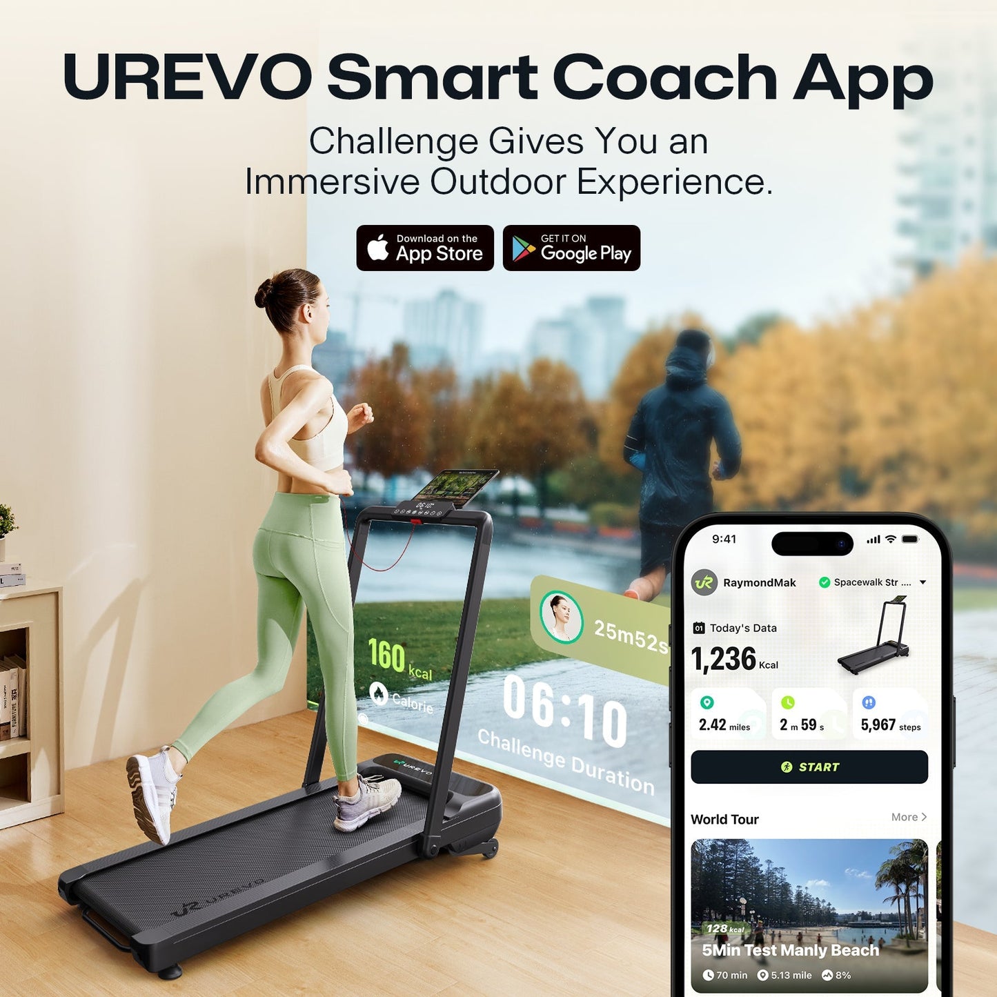 UREVO Strol 2S Pro Folding Treadmill - Your Ultimate Fitness Companion! - Walking Pad IE - Ireland
