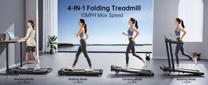 Walking Pad Treadmill with 12% incline
