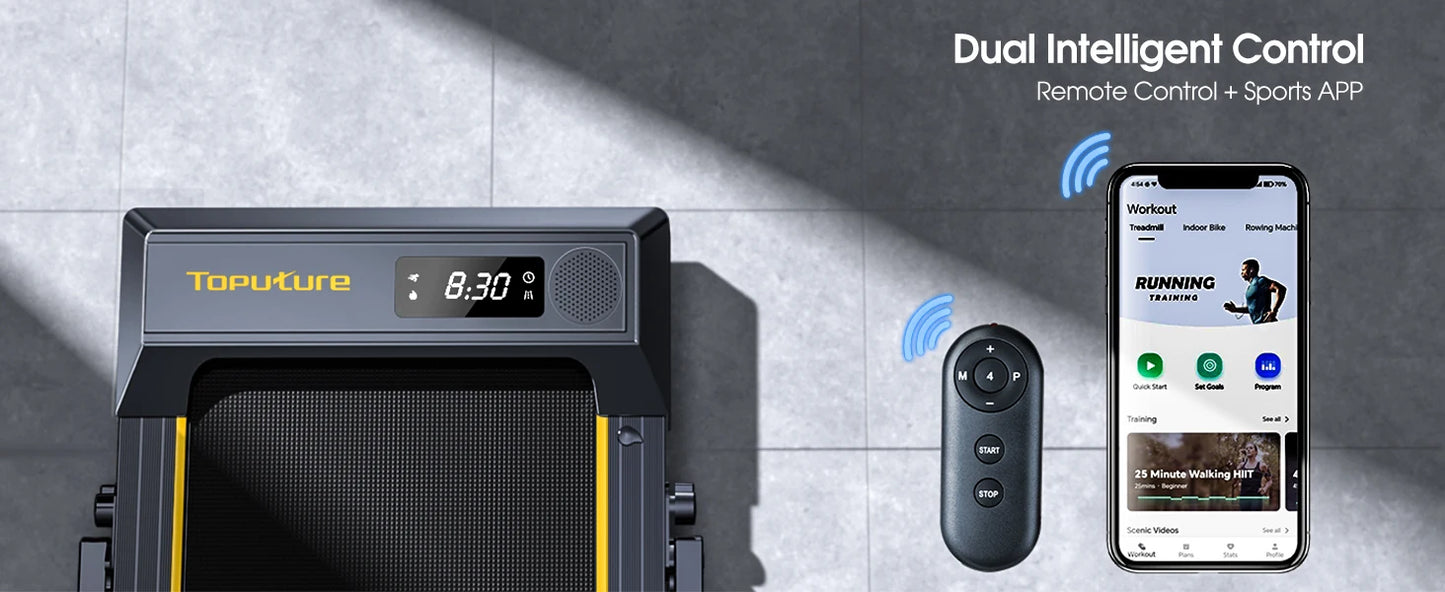 Walking Pad Treadmill with 12% incline