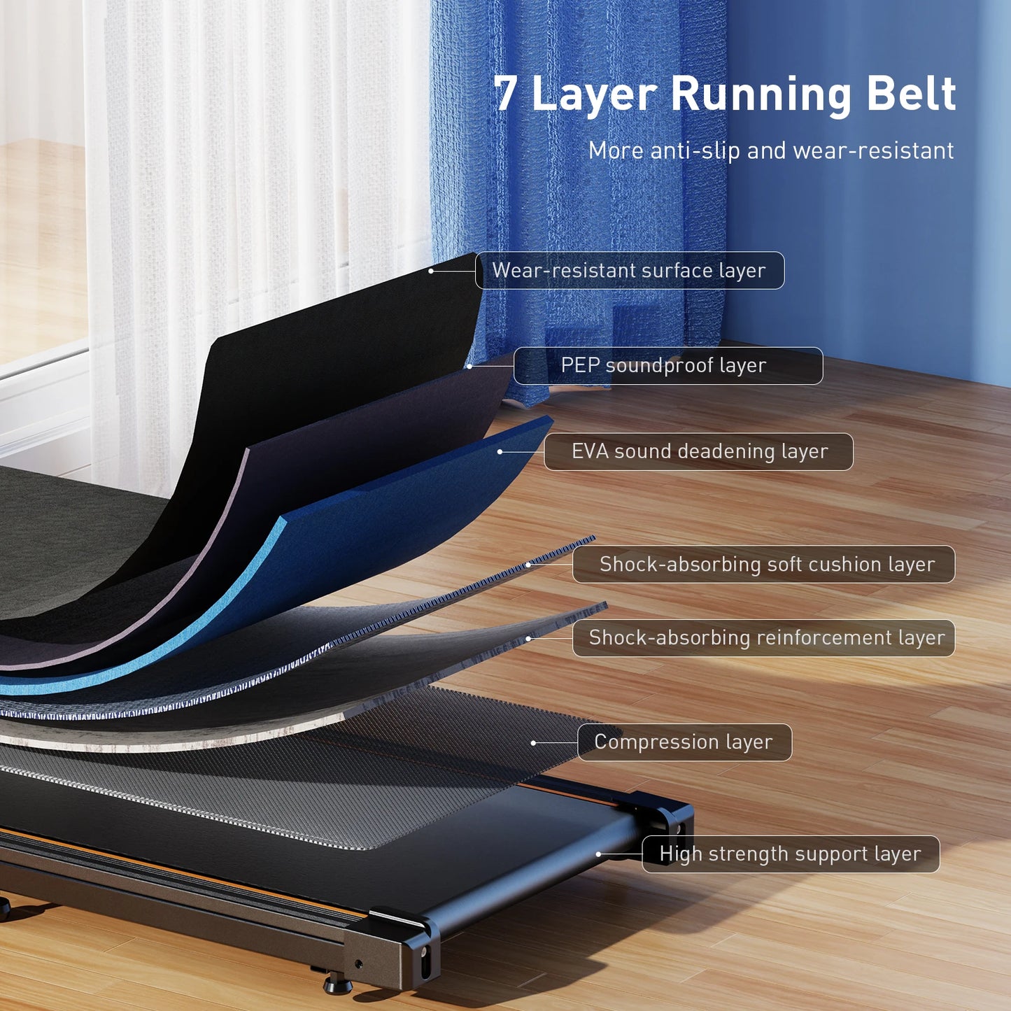 T2 Home Walking Pad Treadmill Ireland | 2.5HP Compact Electric | Affordable Home Fitness