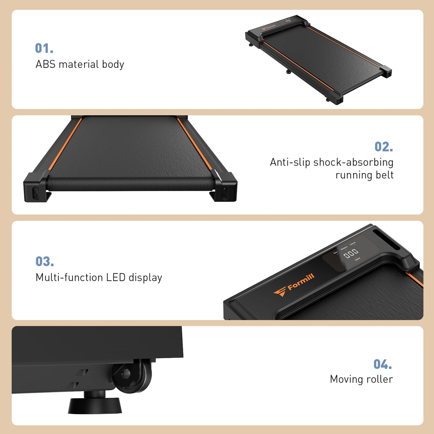 T2 Home Walking Pad Treadmill Ireland | 2.5HP Compact Electric | Affordable Home Fitness