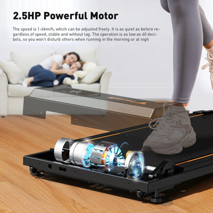 T2 Home Walking Pad Treadmill Ireland | 2.5HP Compact Electric | Affordable Home Fitness