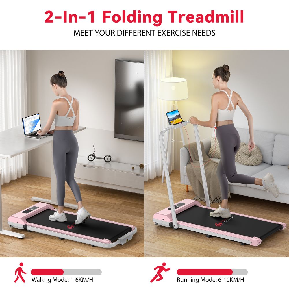 Compact C1 Folding Treadmill - Adjustable Speed 1 - 10 KM/H for Your Home Workout - Walking Pad IE - Ireland