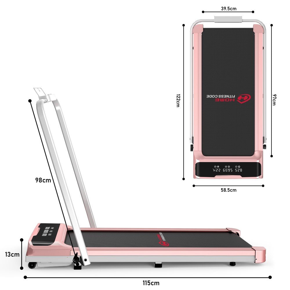 Compact Q2 Pro Folding Treadmill – Adjustable Speed Range of 1 - 10 KM/H - Walking Pad IE - Ireland