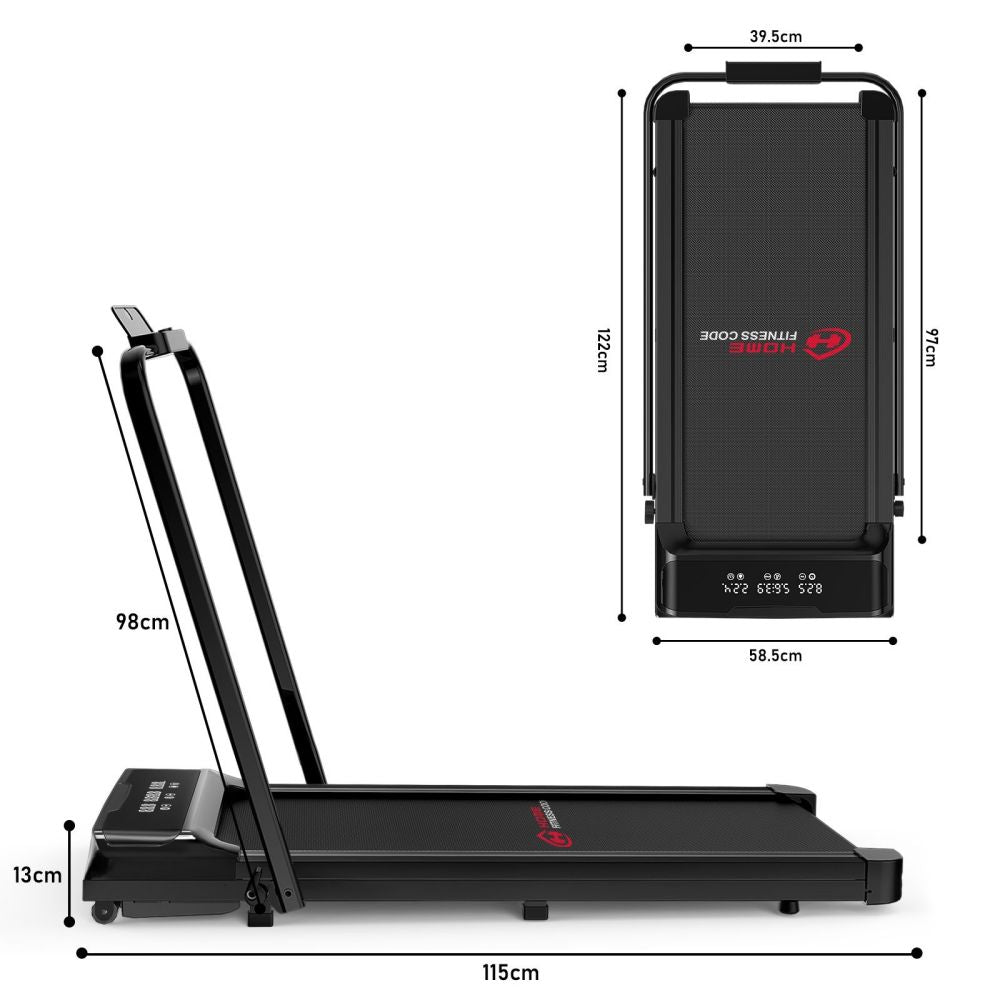 Compact Q2 Pro Folding Treadmill – Adjustable Speed Range of 1 - 10 KM/H - Walking Pad IE - Ireland