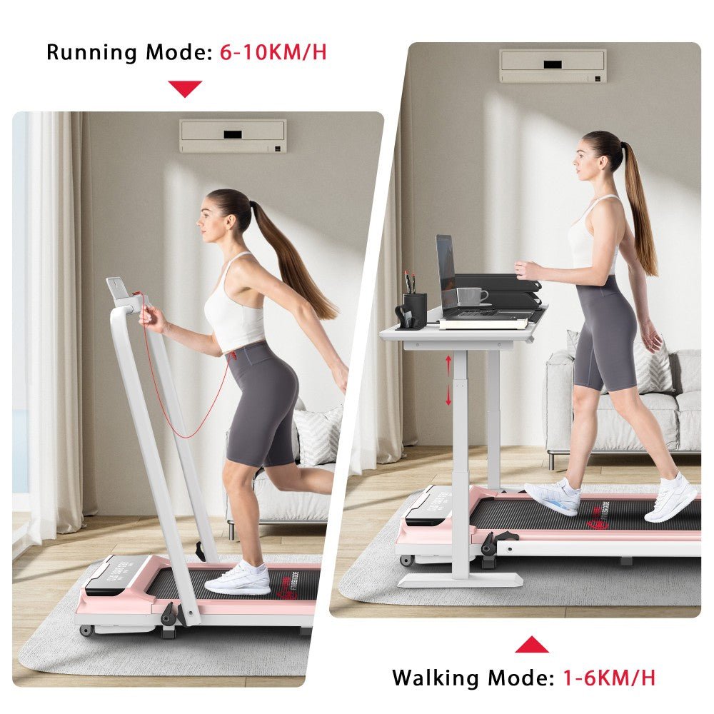 Compact Q2 Pro Folding Treadmill – Adjustable Speed Range of 1 - 10 KM/H - Walking Pad IE - Ireland