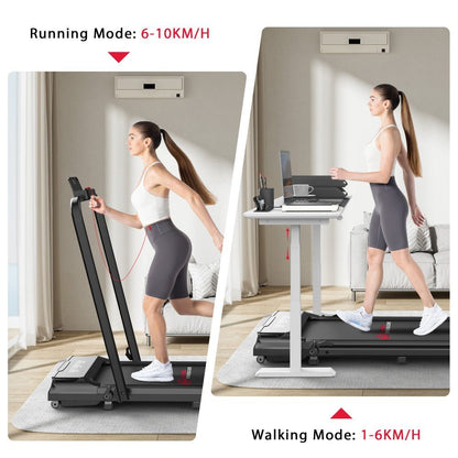 Compact Q2 Pro Folding Treadmill – Adjustable Speed Range of 1 - 10 KM/H - Walking Pad IE - Ireland