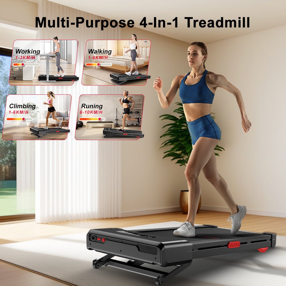 Homefitnesscode Y1 Treadmill: 0 - 9% Auto Incline & Adjustable Speed from 1 - 10 KM/H - Walking Pad IE - Ireland