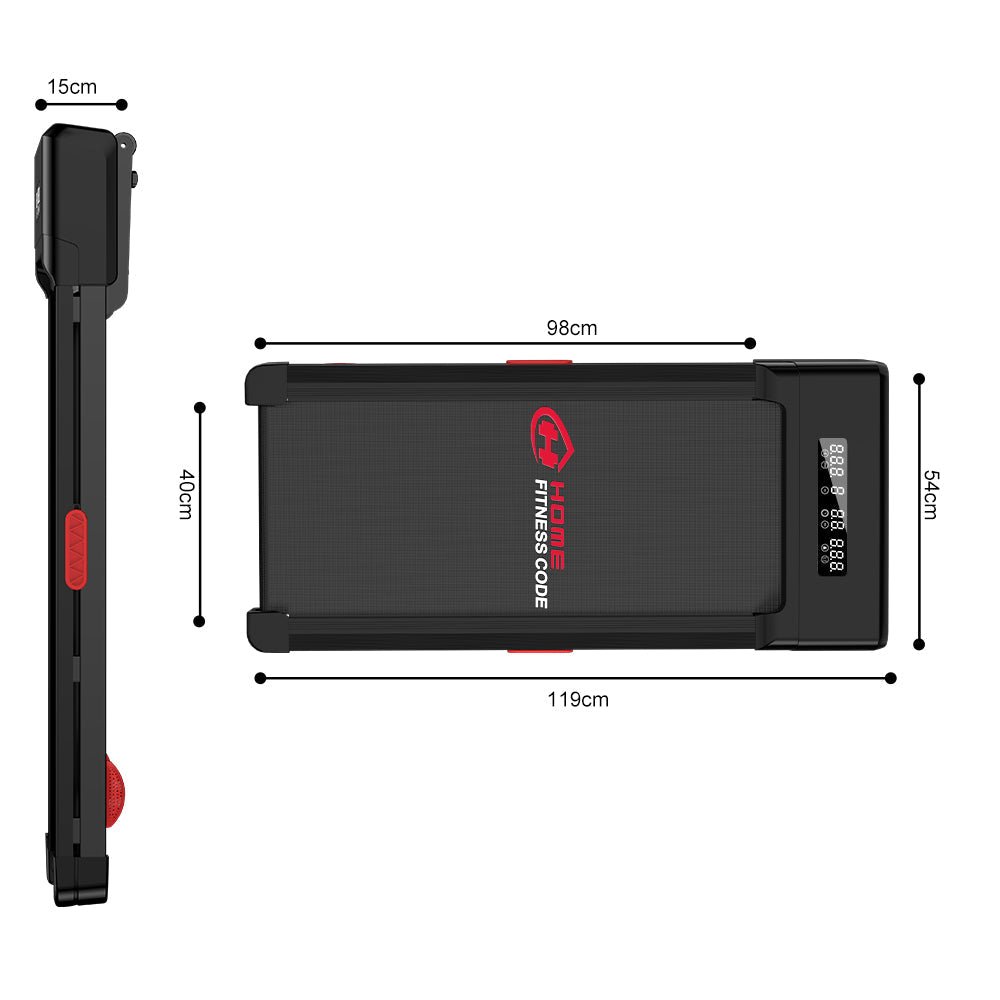 Homefitnesscode Y1 Treadmill: 0 - 9% Auto Incline & Adjustable Speed from 1 - 10 KM/H - Walking Pad IE - Ireland