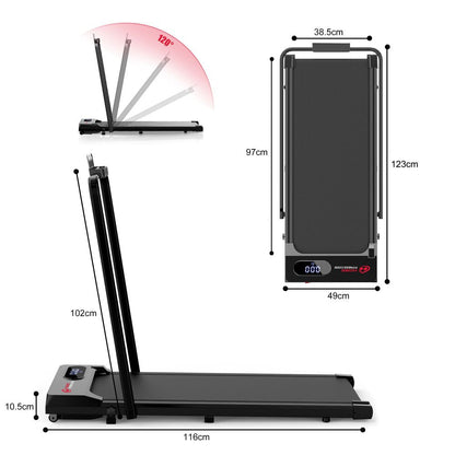 Compact Folding Treadmill S1 - Adjustable Speed 1-6 KM/H for Convenient Home Workouts