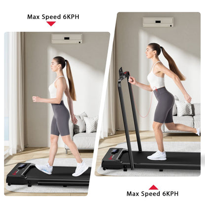 Compact Folding Treadmill S1 - Adjustable Speed 1-6 KM/H for Convenient Home Workouts