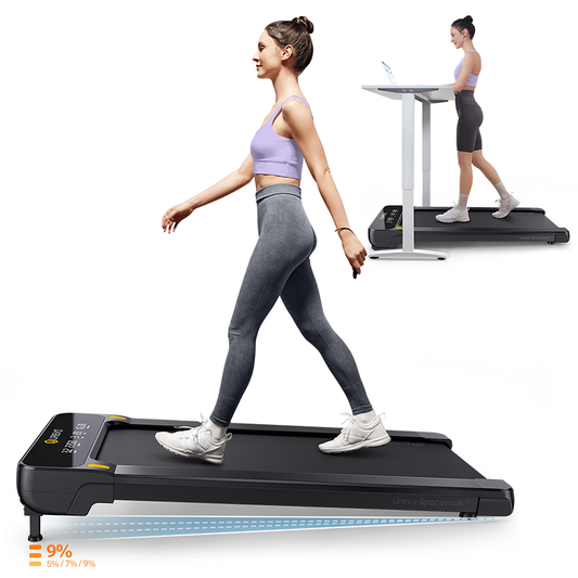 UREVO SpaceWalk 2 Ultra-Compact Treadmill for Effortless Home Workouts