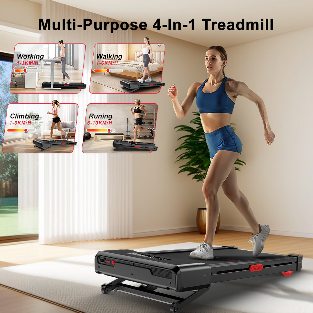 Elevate Your Workout with the Y1 Treadmill: 0-9% Auto Incline & Adjustable Speed from 1-10 KM/H